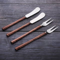 CAMELLIA CHEESE FORK & SPREADER 4 PC. SET