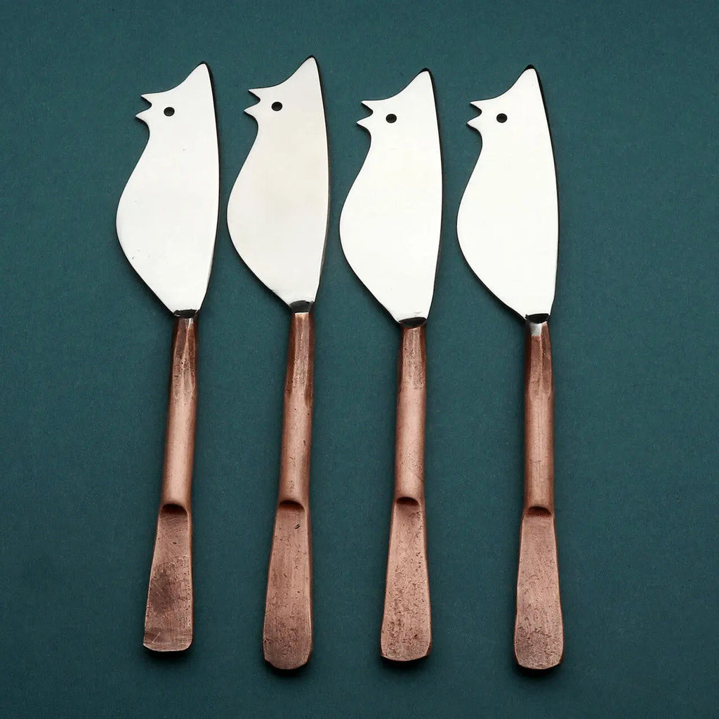 Celia Ratoncito Cheese Spreader/Knife 4 Pc. Set