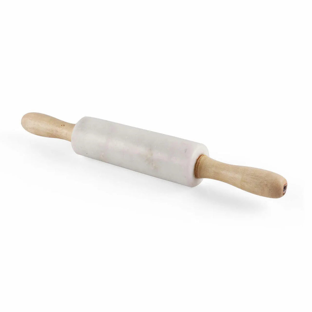 Vivace White Marble Wood Rolling Pin